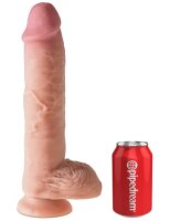 King Cock With Balls Fat + Dual Density 25.40 cm. (10.00...