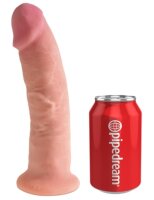 King Cock + Dual Density 22.85 cm. - Flesh