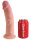 King Cock + Dual Density 22.85 cm. - Flesh