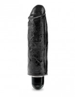 King Cock Vibrating (6) Stiffy 15.25 cm - Black