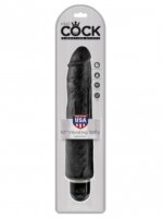 King Cock Vibrating (10) Stiffy 25.40 cm - Black