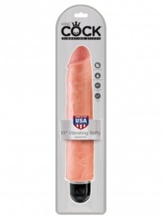 King Cock Vibrating (10) Stiffy 25.40 cm - Flesh