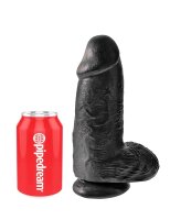 King Cock With Balls Chubby - Black / Ø bis 7,6 cm x Länge 22,9 cm