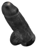 King Cock With Balls Chubby - Black / Ø bis 7,6 cm x Länge 22,9 cm