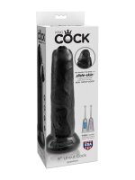 King Cock Uncut Cock 22.85 cm. (9.00 inch) - Black