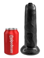 King Cock Uncut Cock 22.85 cm. (9.00 inch) - Black