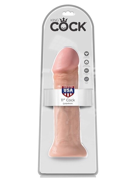 King Cock 27.95 cm. (11.00 inch) Cock - Flesh