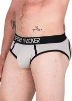 SPORT FUCKER Hooker Open Brief Grau / Schwarz...