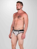 SPORT FUCKER Hooker Open Brief Grau / Schwarz Größe XL