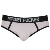 SPORT FUCKER Hooker Open Brief Grau / Schwarz Größe XL