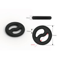 BRUTUS Yin-Yang - Silicone Cock And Ball Ring