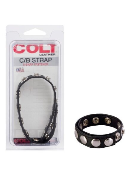 Colt 8 Snap Fastener Leather Strap