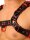 Fist Leather Chest Harness • Black - Red