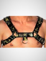 Leder Harness CAMO - CHROME