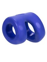 Hünkyjunk Connect Cock & Ball Tugger Ring - Cobalt