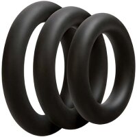 OptiMALE 3 C-Ring Set - Thick - Black