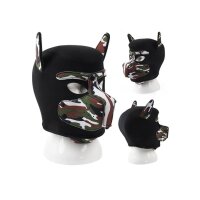 Kinky Puppy Neopren Dog On Maske Schwarz - Camouflage