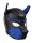 PUPPY NEOPRENMASKE - Schwarz / Blau