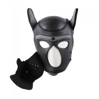 PUPPY NEOPRENMASKE - Schwarz / Grau