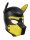 Neopren SET PUPPY Hoods - HALSBAND + BIZEPS - SCHWARZ/GELB