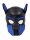 Neopren SET PUPPY Hoods - HALSBAND + BIZEPS - SCHWARZ/BLAU