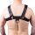 The RED Leder Harness mit Schnallen Schwarz