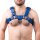 The RED Leder Harness mit Schnallen Blau