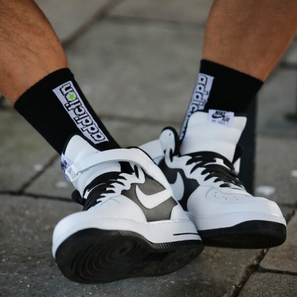 addiction Socks "Classic Black"