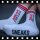 SNEAKFREAXX Socken Neon Horny Rot