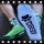 SNEAKFREAXX PUPPY NEON Socken Weiß-Grün