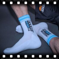 SNEAKFREAXX BIG STRIPE Socken Weiß-Blau