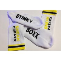 SNEAKFREAXX STINKY SOXX Socken Weiß-Gelb