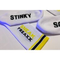 SNEAKFREAXX STINKY SOXX Socken Weiß-Gelb