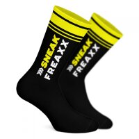 SNEAKFREAXX BIG STRIPE Socken Schwarz-Gelb