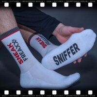 SNEAKFREAXX SNIFFER Socken Weiß-Grau-Rot