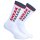 SNEAKFREAXX SNIFFER Socken Weiß-Grau-Rot