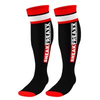 SNEAKFREAXX Hohe Socken Sneak Freaxx Schwarz-Rot