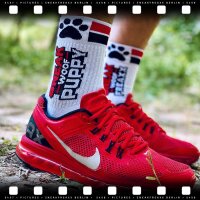 SNEAKFREAXX Sneak Woof Welpen Socken Rot