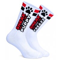 SNEAKFREAXX Sneak Woof Welpen Socken Rot