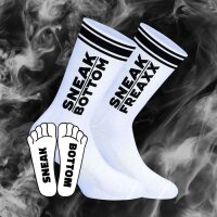 SNEAKFREAXX Socken Sneak Bottom Weiß-Schwarz