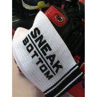 SNEAKFREAXX Socken Sneak Bottom Weiß-Schwarz