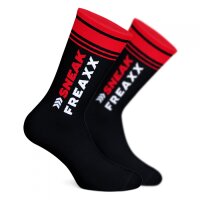 SNEAKFREAXX BIG STRIPE Socken Schwarz-Rot