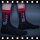 SNEAKFREAXX BIG STRIPE Socken Schwarz-Rot