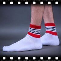 SNEAKFREAXX Niedrige Socken SNEAKS HORNY SHORT Weiß