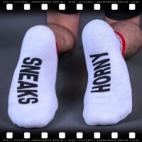 SNEAKFREAXX Niedrige Socken SNEAKS HORNY SHORT Weiß