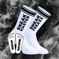 SNEAKFREAXX MASTER Socken Weiß-Schwarz