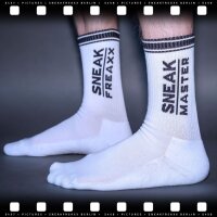 SNEAKFREAXX MASTER Socken Weiß-Schwarz