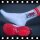 SNEAKFREAXX BIG STRIPE Socken Weiß-Rot