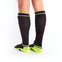 BRUTUS GAS MASK Party Socks w. Pockets Black / Neon Yellow