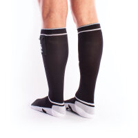 BRUTUS GAS MASK Party Socks w. Pockets Black / White